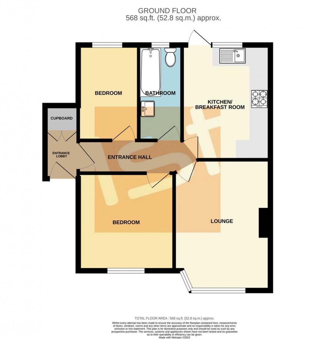 Floorplan for The Grove, Southend-On-Sea