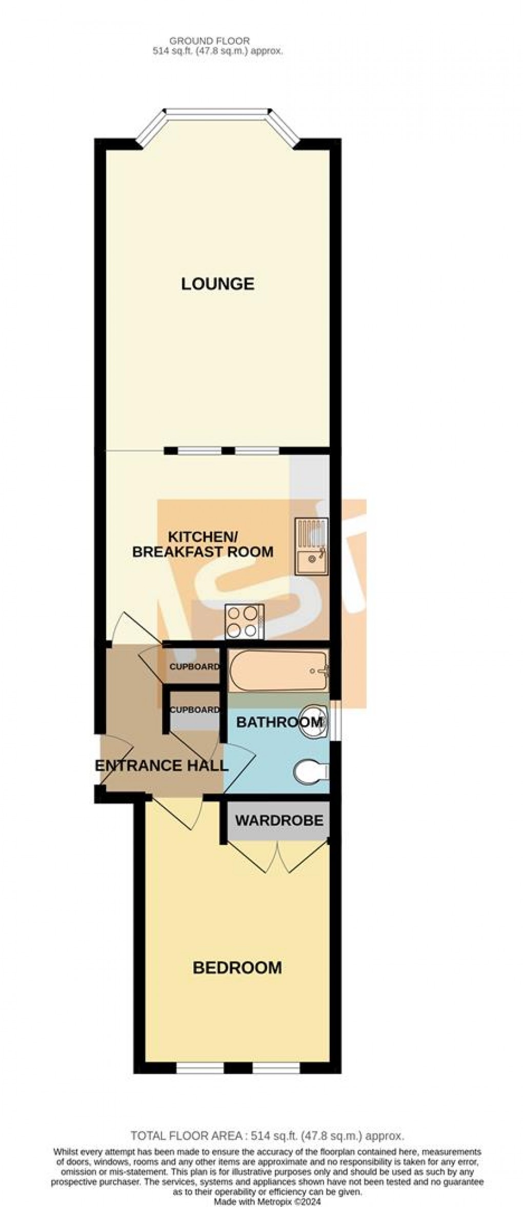 Floorplan for Marks Court, Southend-On-Sea
