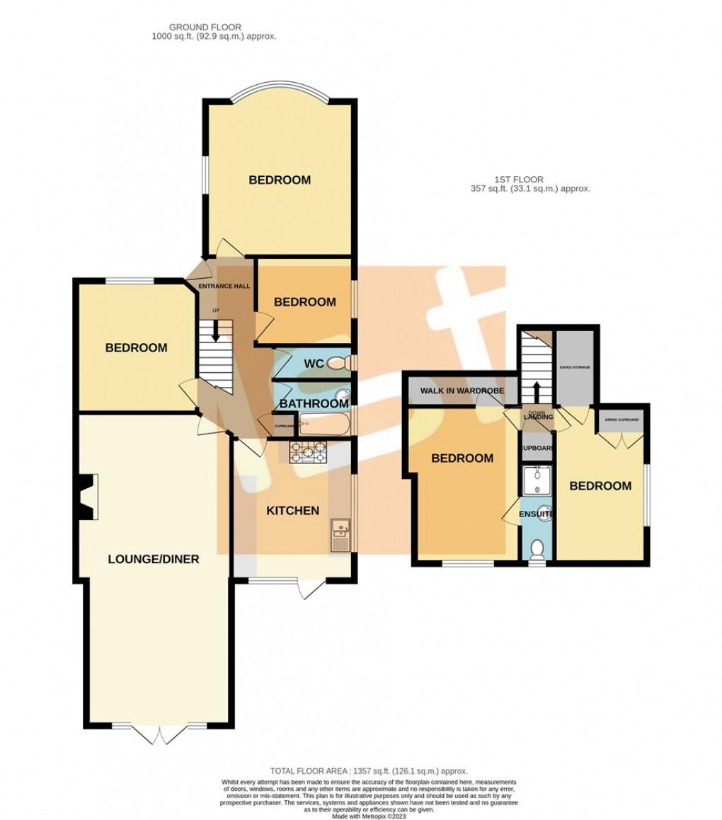 Floorplan for Wyatts Drive, Southend-On-Sea