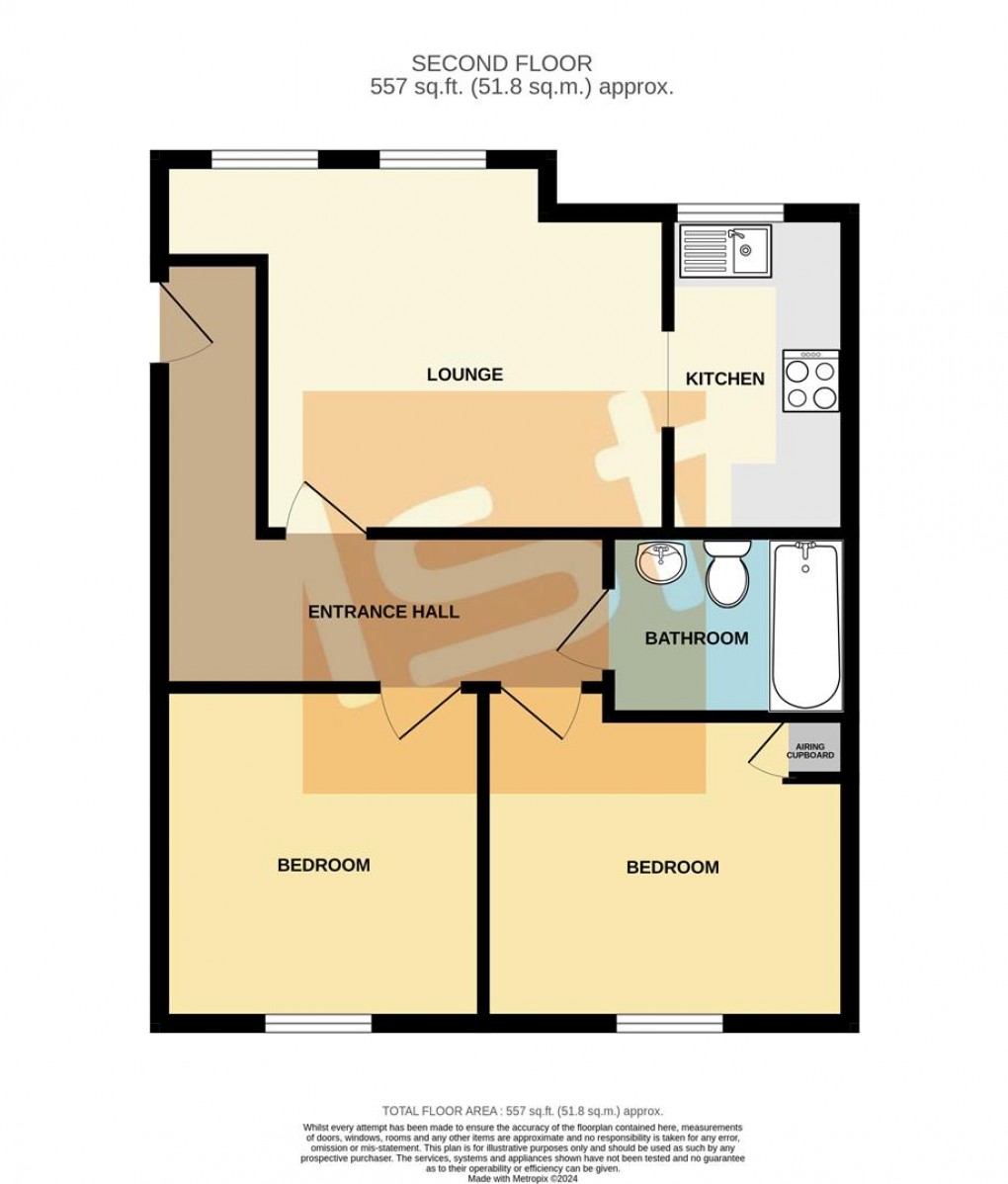 Floorplan for Chase Court Gardens, Southend-On-Sea