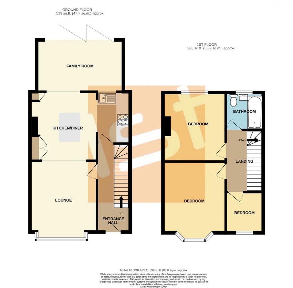 Floorplan for Central Avenue, Southend-On-Sea