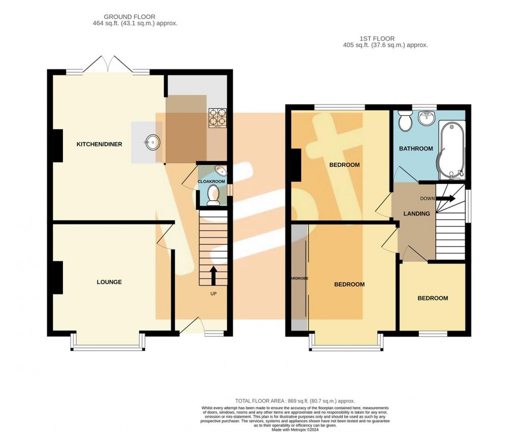 Floorplan for Beresford Road, Southend-On-Sea