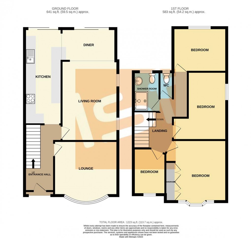 Floorplan for Rutland Avenue, Southend-On-Sea