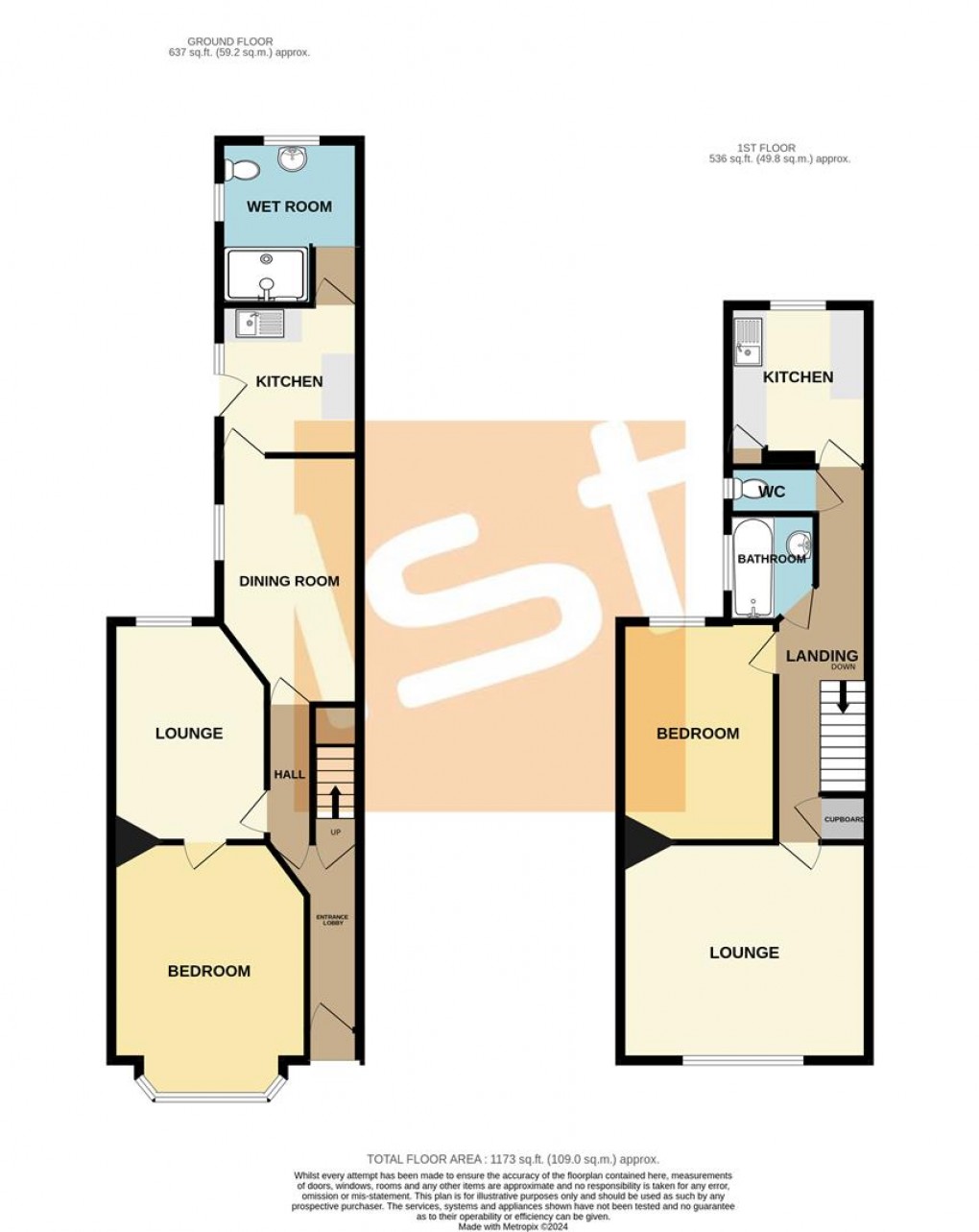 Floorplan for Shaftesbury Avenue, Southend-On-Sea