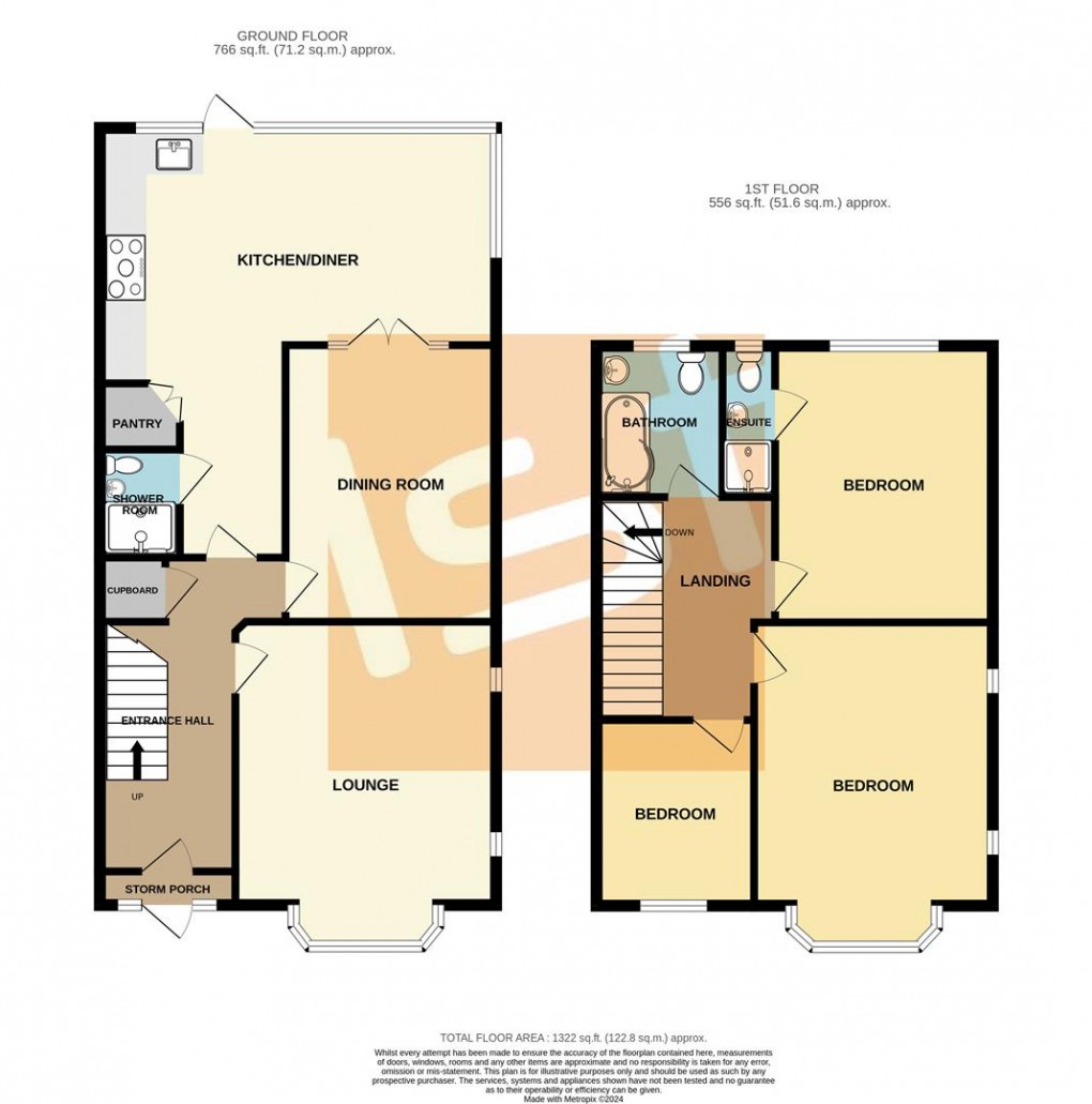 Floorplan for Woodgrange Drive, Southend-On-Sea