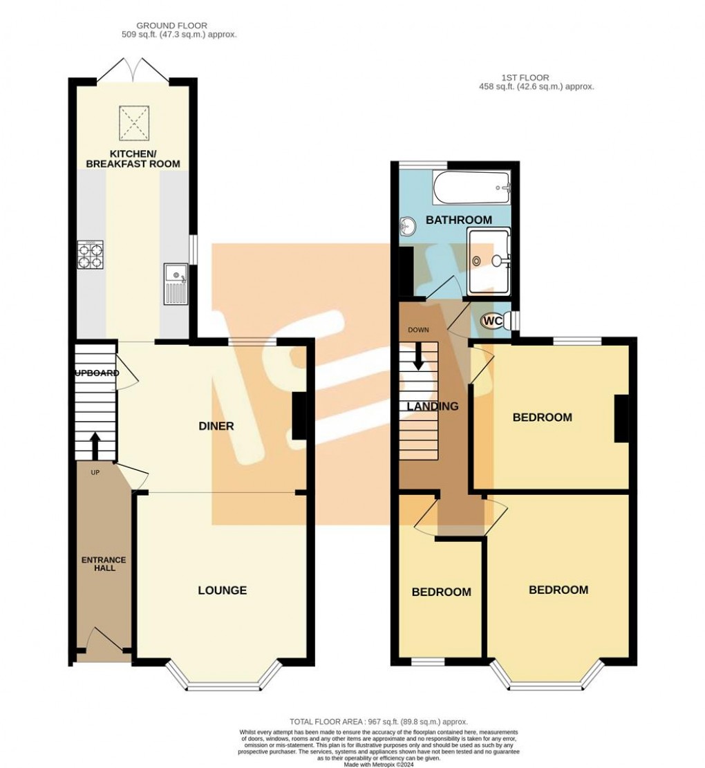 Floorplan for Richmond Street, Southend-On-Sea