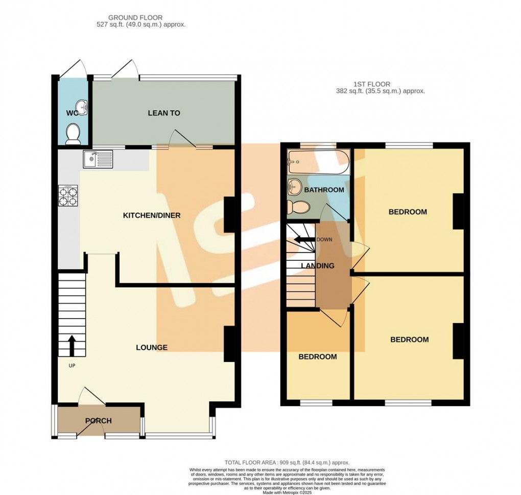 Floorplan for Crossfield Road, Southend-On-Sea