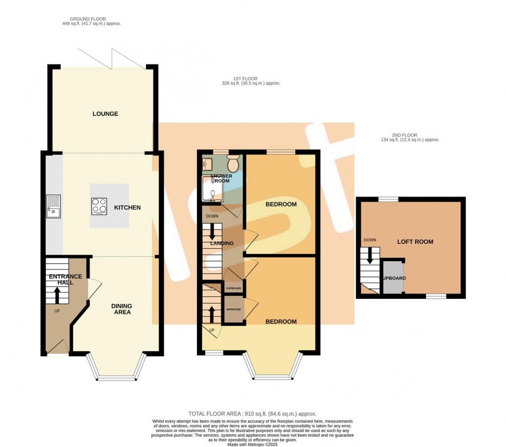 Floorplan for Oakleigh Avenue, Southend-On-Sea
