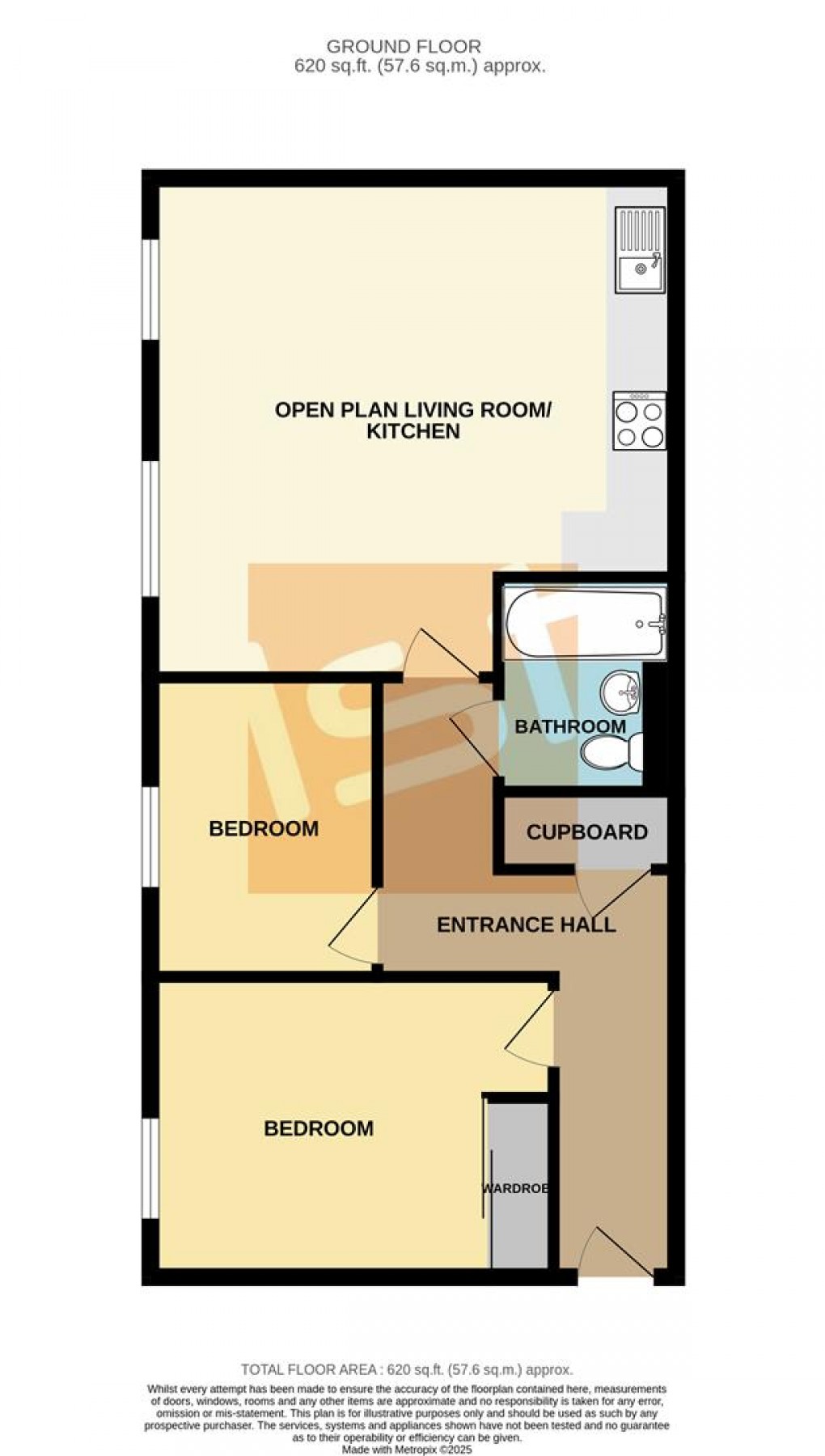 Floorplan for Freeman Court, Honiton Road, Southend On Sea