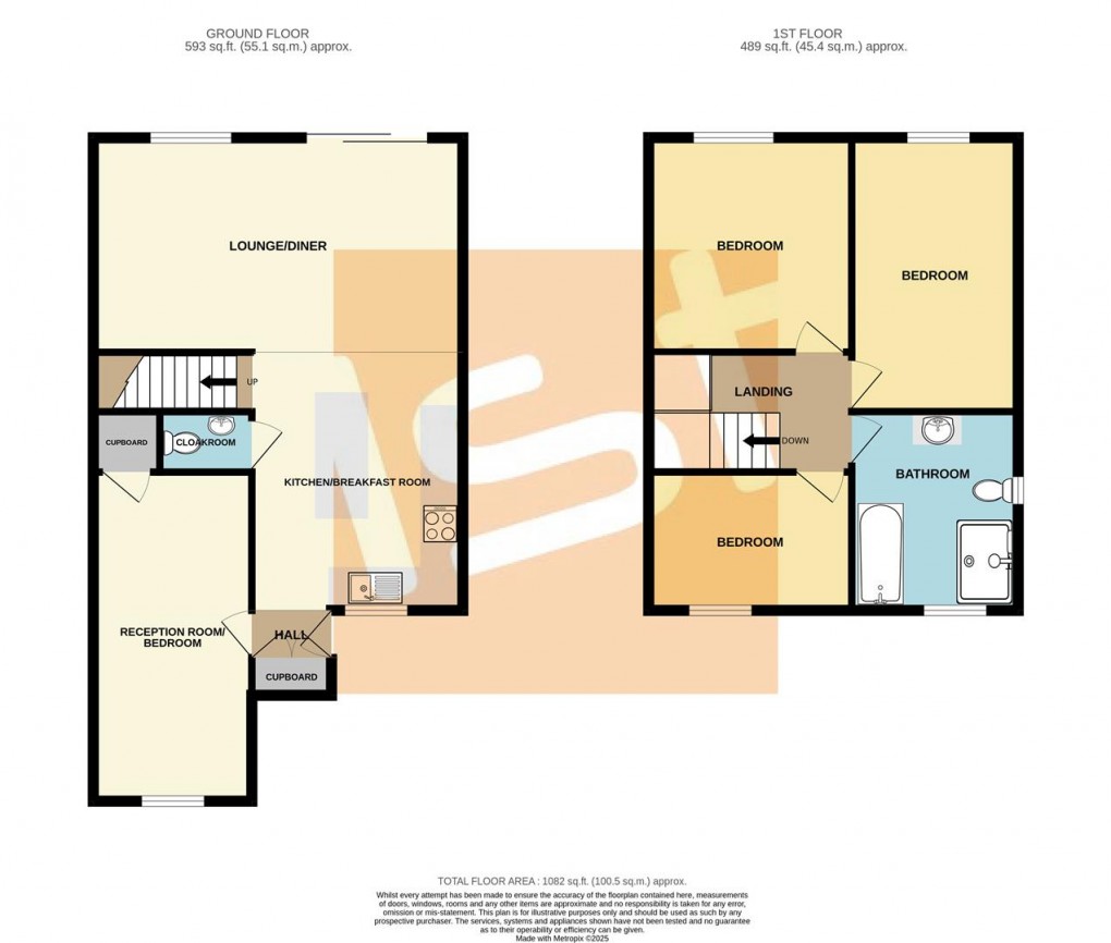 Floorplan for Arundel Road, Benfleet