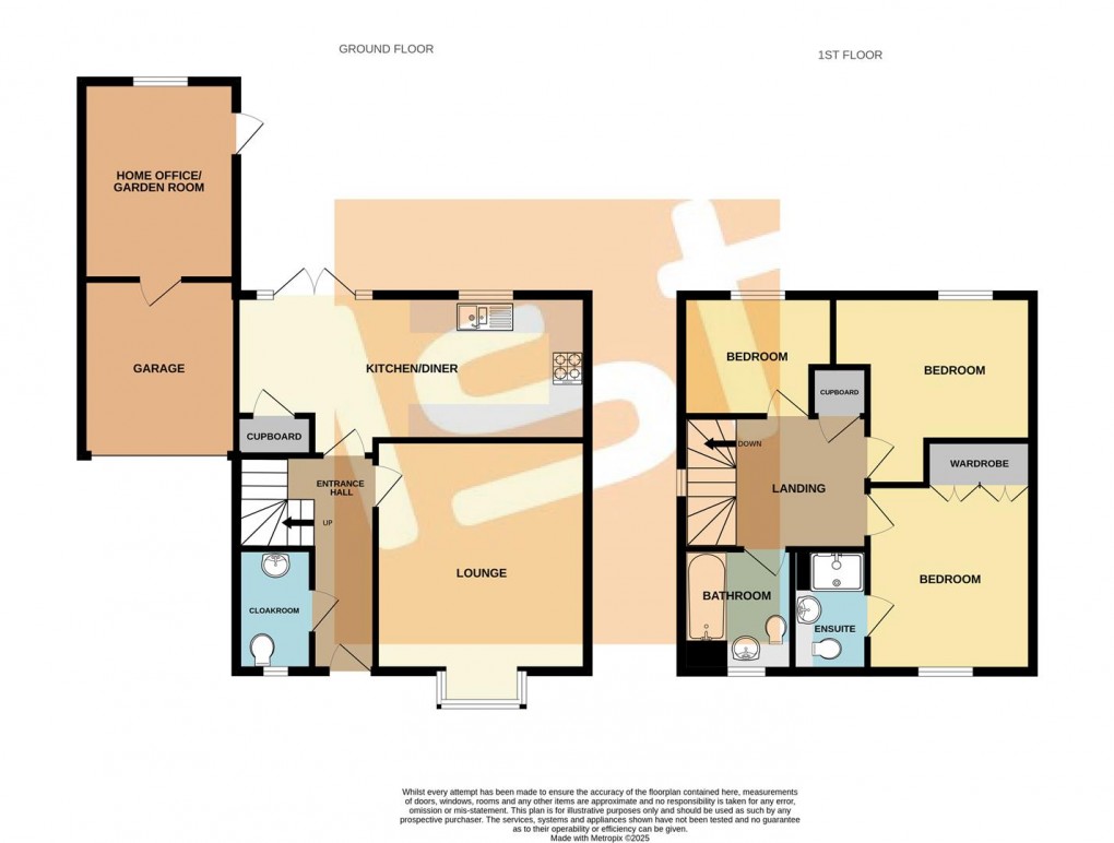 Floorplan for Athelstan Crescent, Rochford