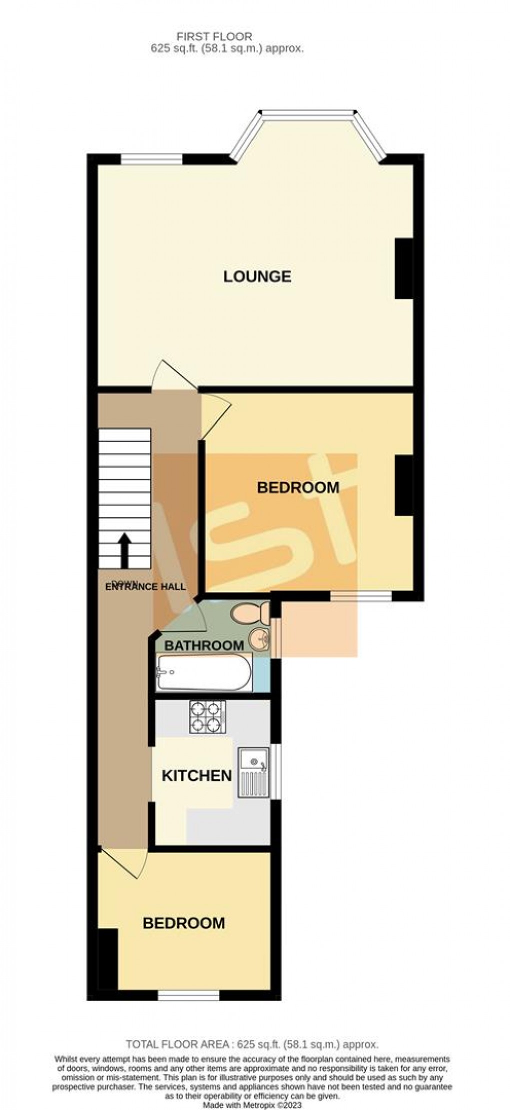 Floorplan for Southbourne Grove, Chalkwell