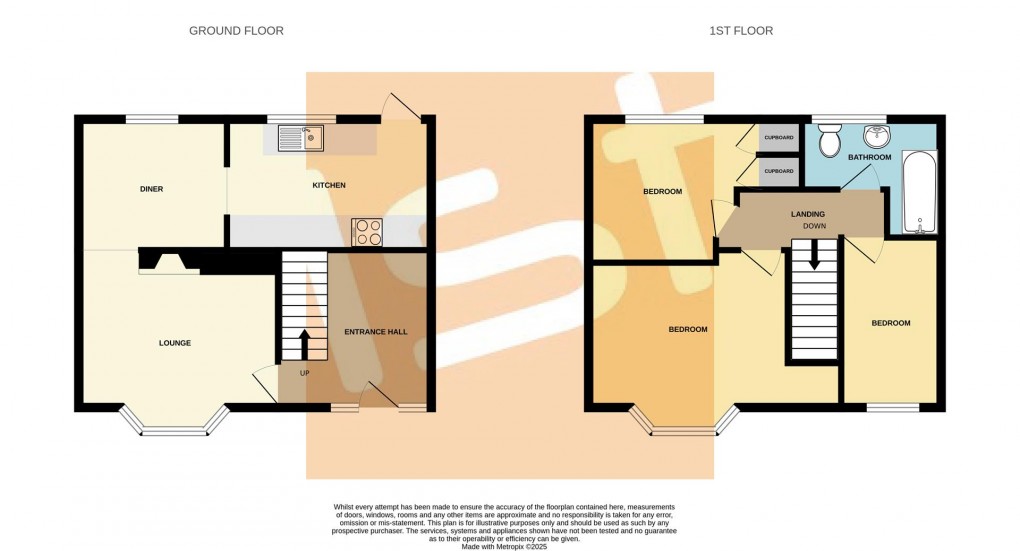 Floorplan for Bunters Avenue, Shoeburyness, Southend-On-Sea
