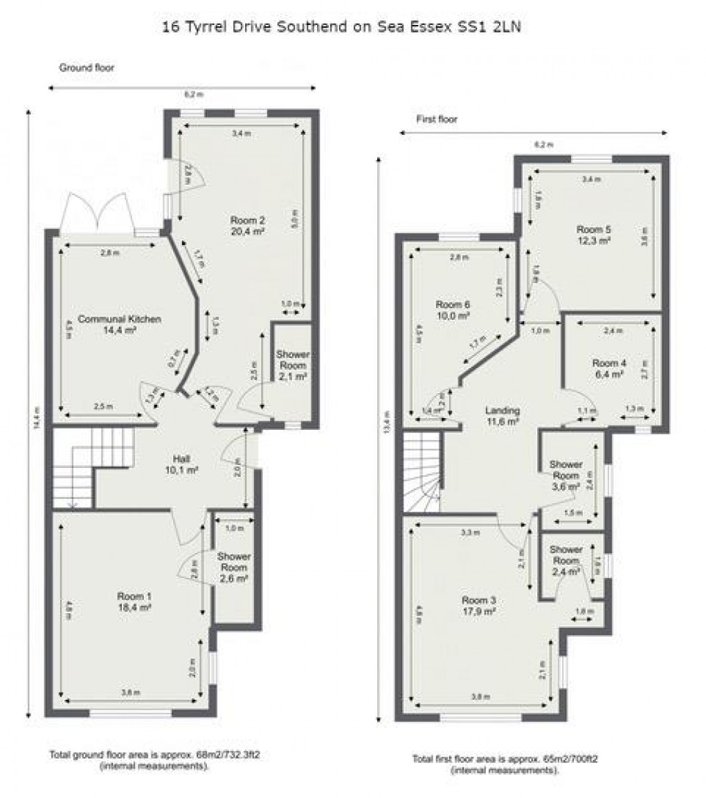 Floorplan for Tyrrel Drive, Southend-On-Sea