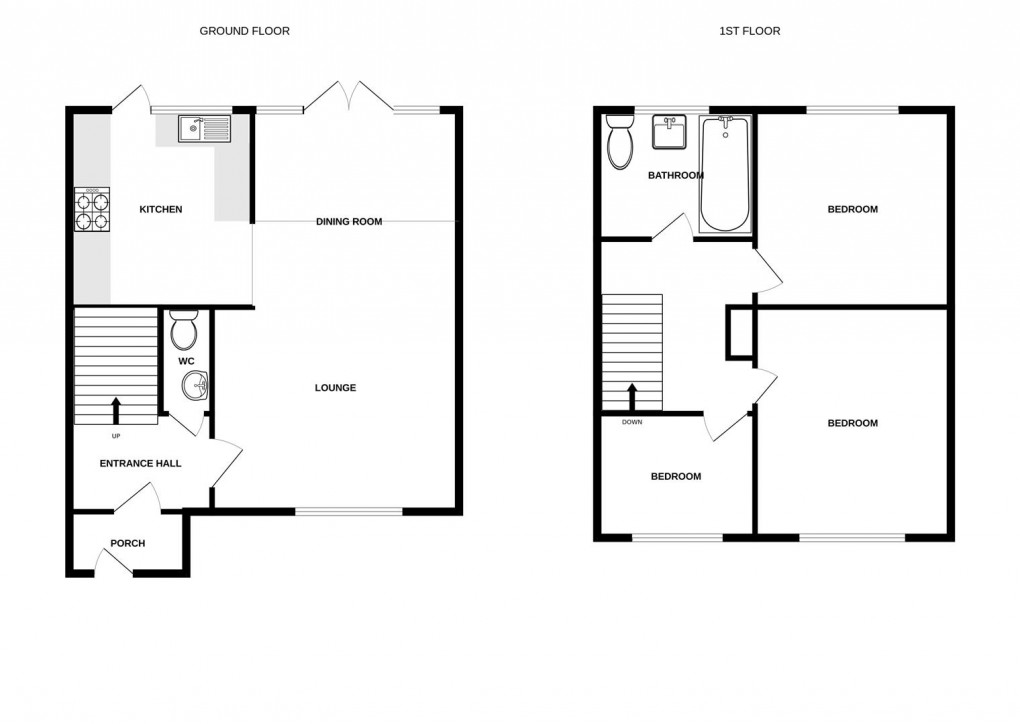 Floorplan for Hullbridge Road, Rayleigh