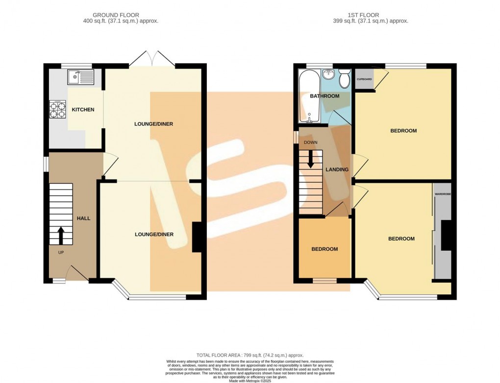 Floorplan for Thornford Gardens, Southend-On-Sea
