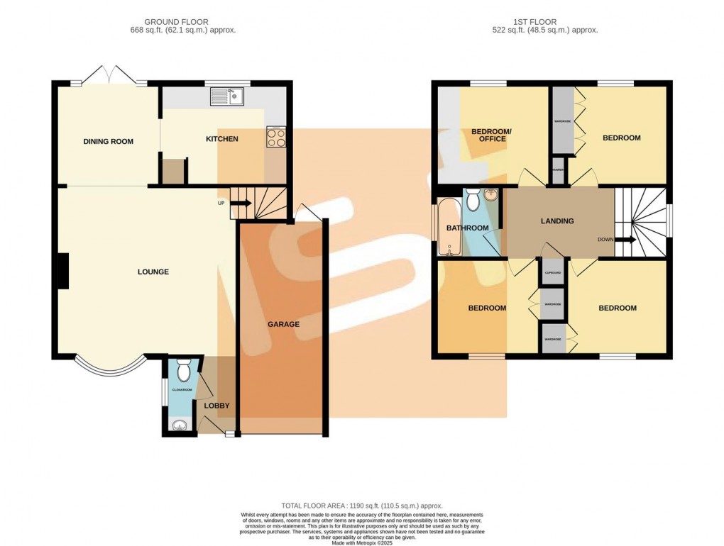 Floorplan for Victoria Drive, Great Wakering