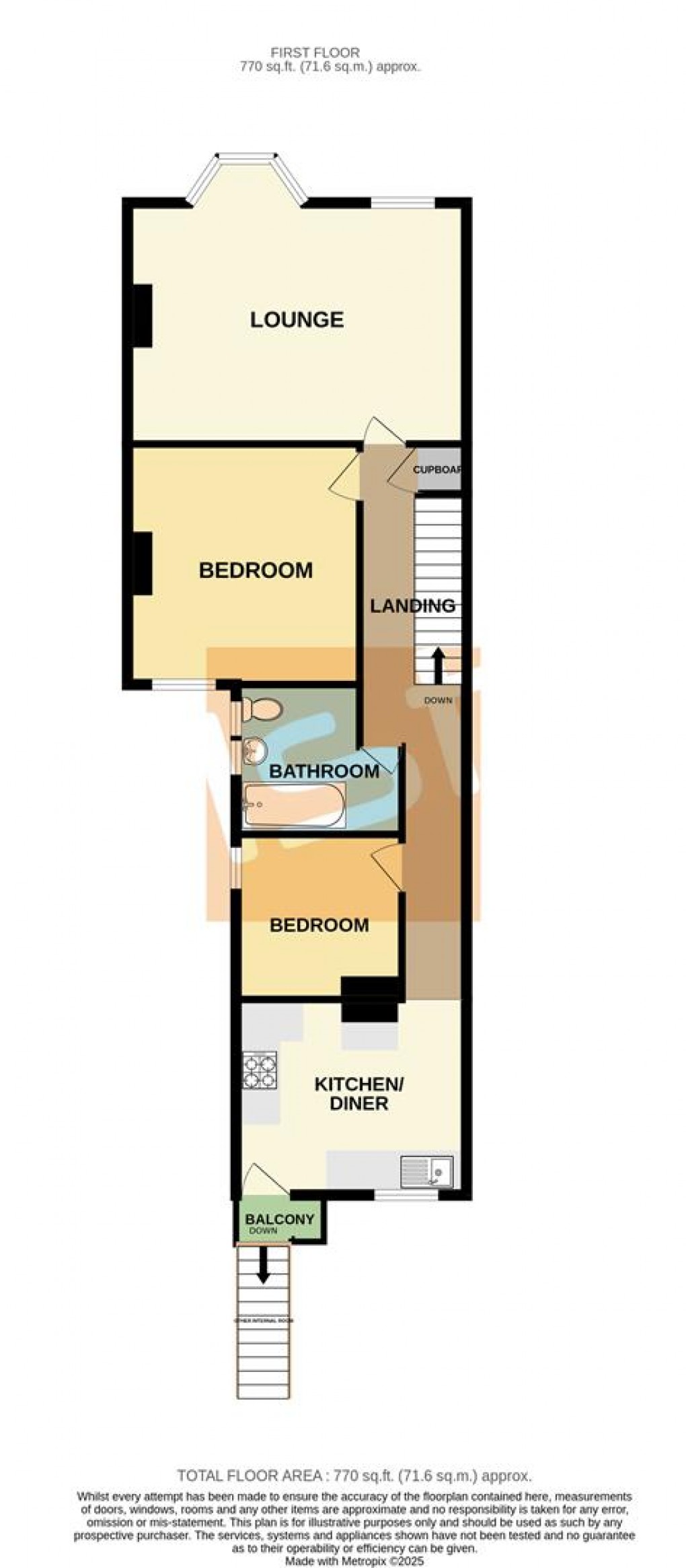 Floorplan for Chester Avenue, Southend-On-Sea