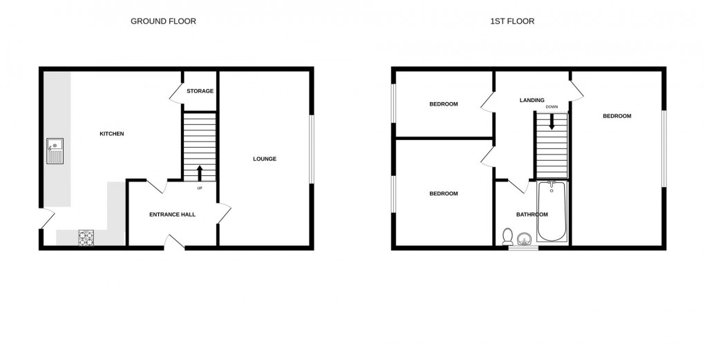 Floorplan for Overton Close, Benfleet