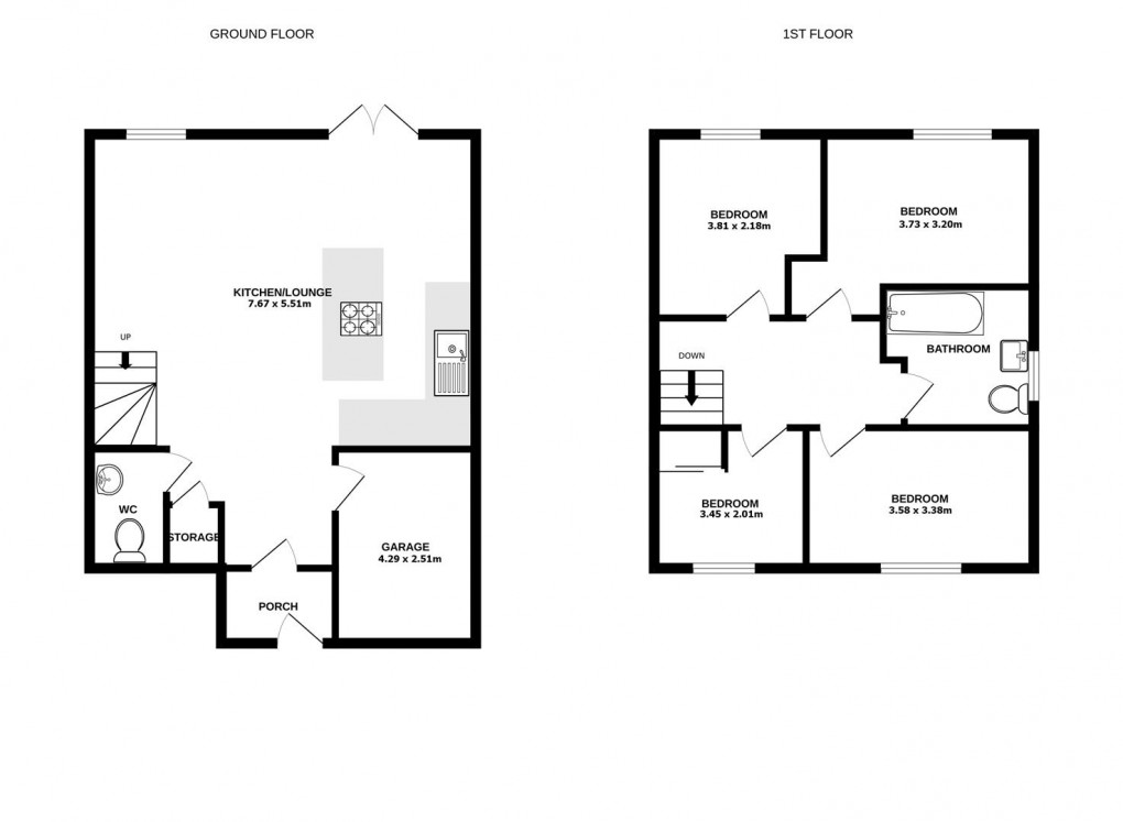 Floorplan for Rowan Walk, Leigh-On-Sea