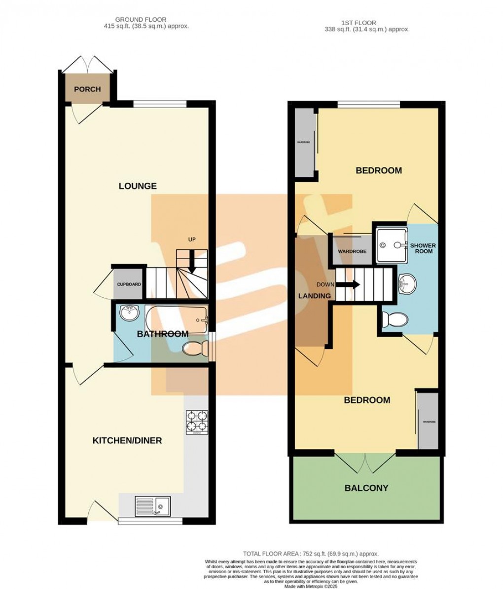 Floorplan for Sandringham Road, Southchurch, Southend On Sea