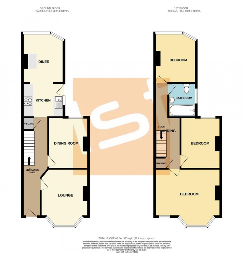Floorplan for Maldon Road, Southend On Sea