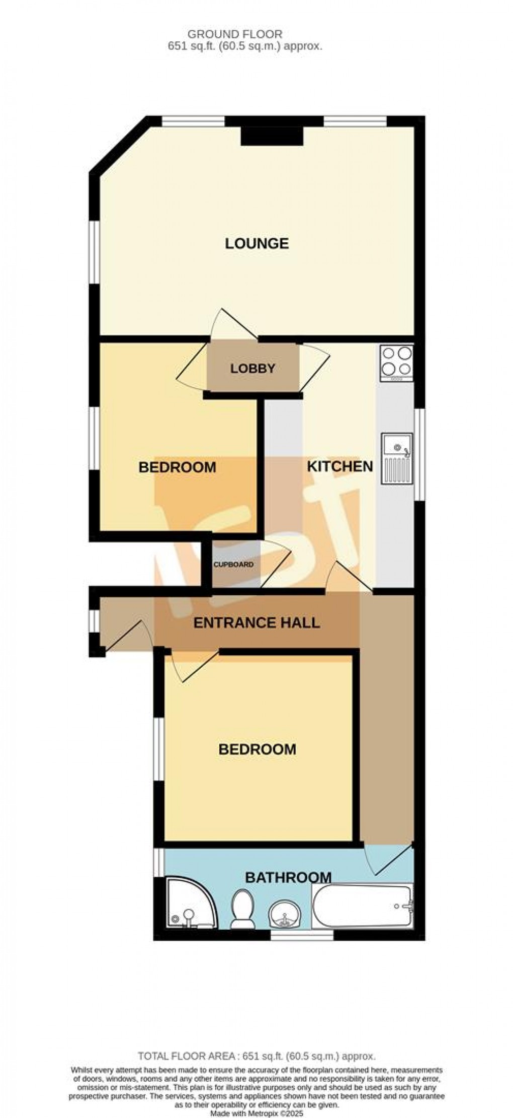 Floorplan for Brightwell Avenue, Westcliff-On-Sea