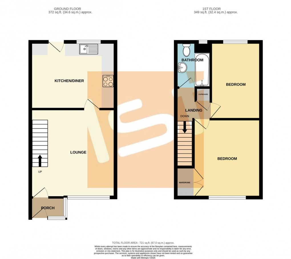 Floorplan for Goya Rise, Shoeburyness, Essex