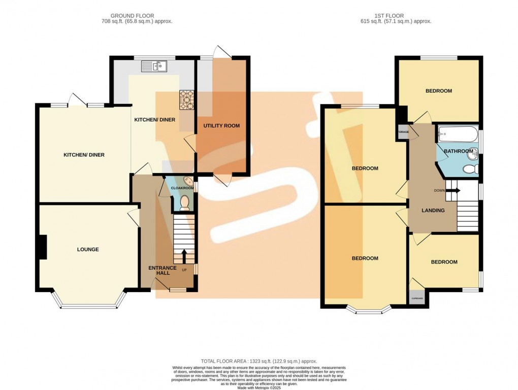 Floorplan for Rutland Avenue, Southend on Sea