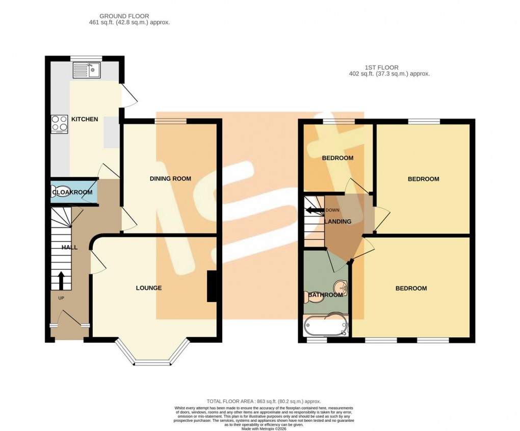 Floorplan for Ilfracombe Road, Southend-On-Sea