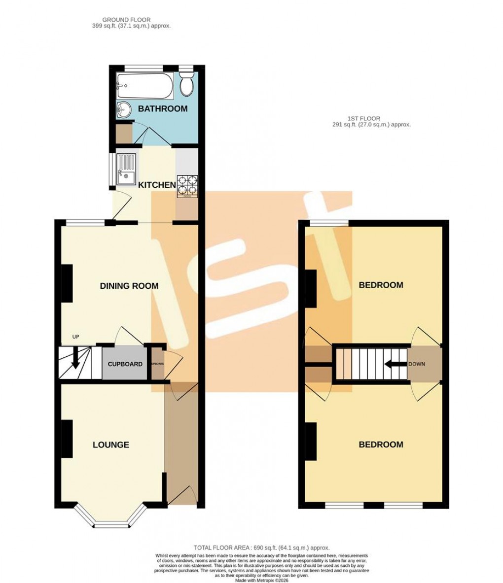 Floorplan for Tudor Road, Westcliff On Sea, Essex