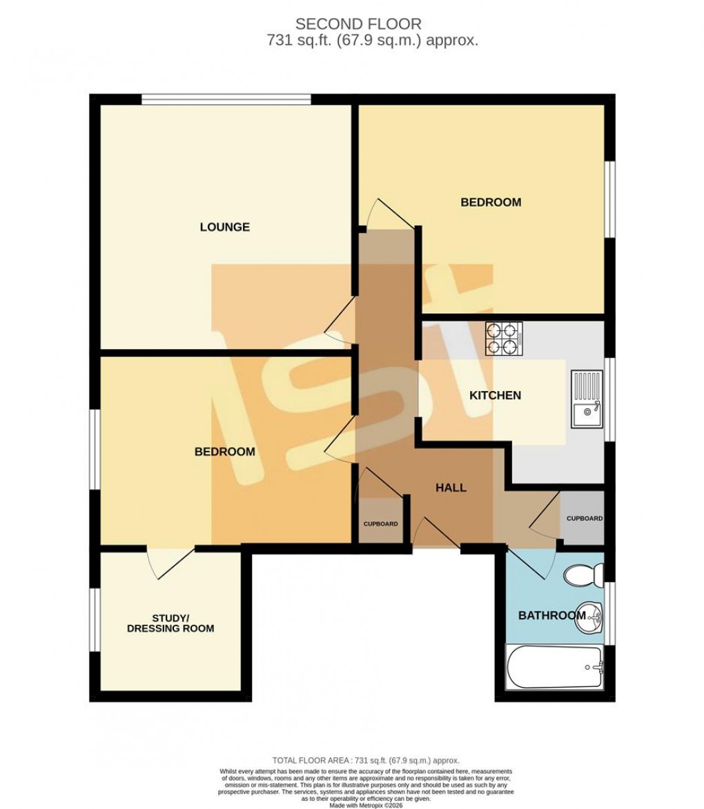 Floorplan for St. Lawrence Gardens, Leigh-On-Sea