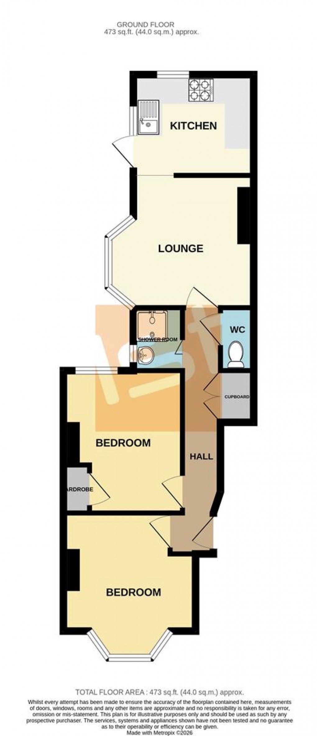 Floorplan for Gordon Road, Southend On Sea