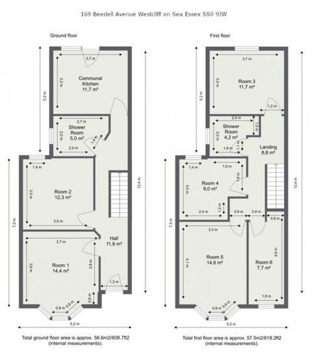 Floorplan for Beedell Avenue, Westcliff-On-Sea