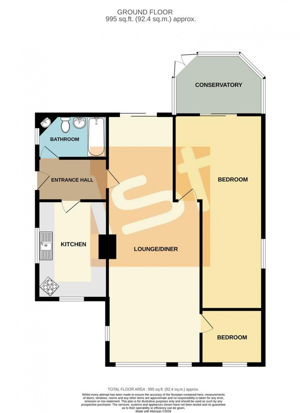 Floorplan for The Chase, Rochford