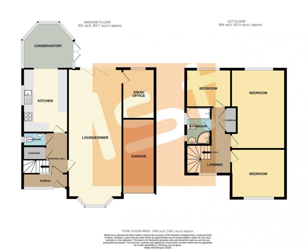 Floorplan for Glynde Way, Southend-On-Sea