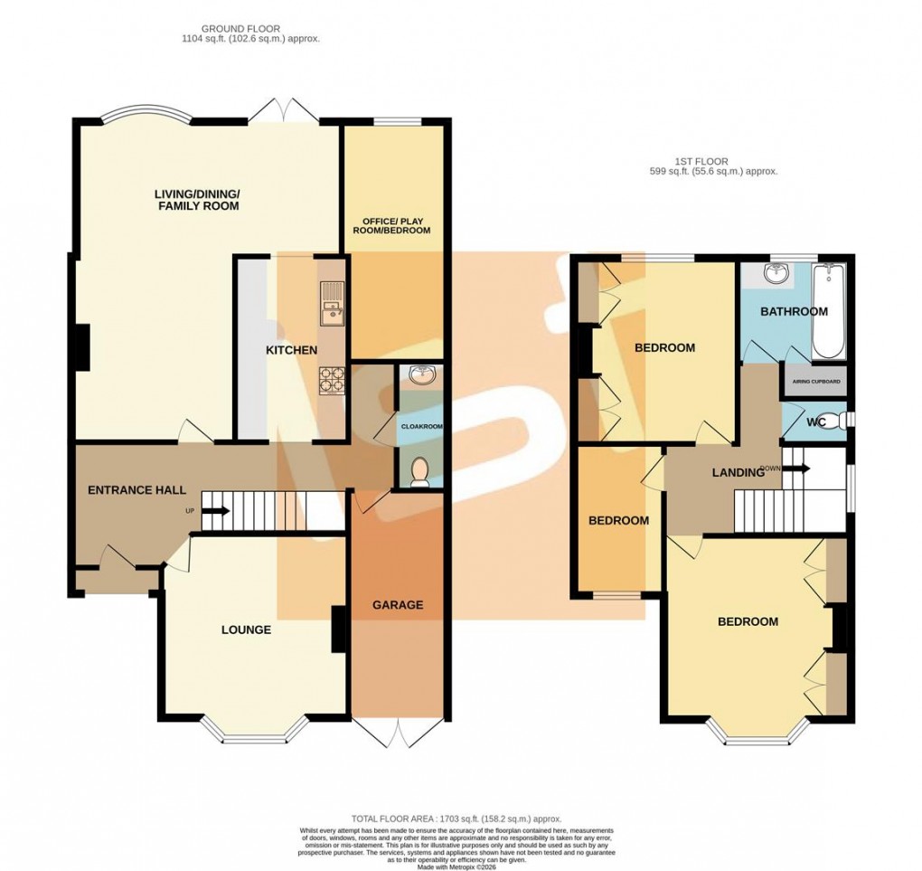 Floorplan for Marlborough Road, Southend-On-Sea